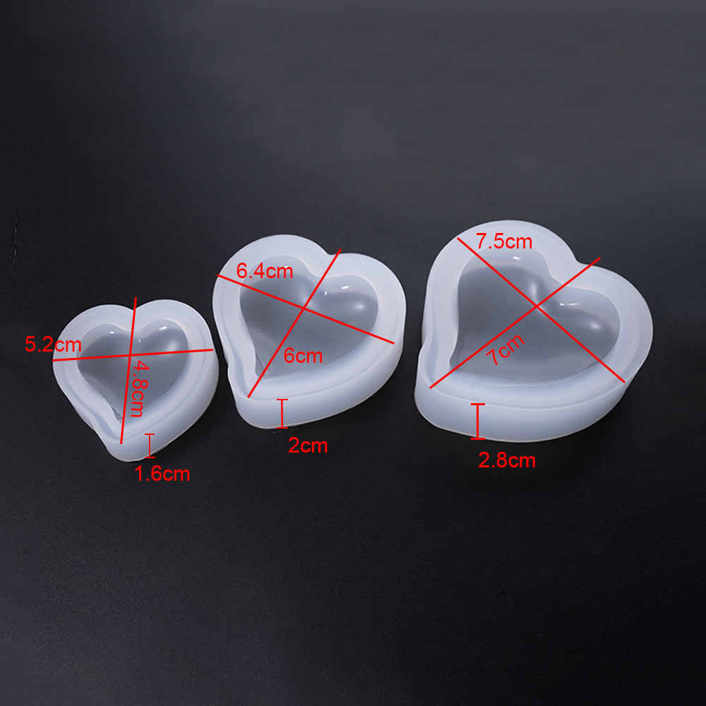 Silicone World 3D Heart Candle - Resin Art Alphabet ulasan dan harga