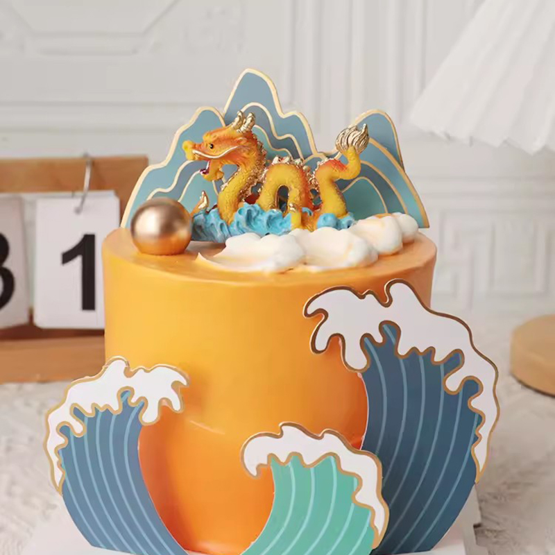 Chinese Style Happy Cake Toppe - Resin Art Alphabet ulasan dan harga