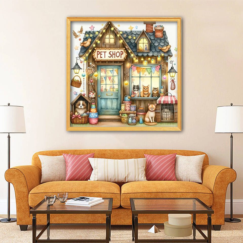 1pc frameless  5D Diamond Pain - Resin Art Wallpaper ulasan dan harga