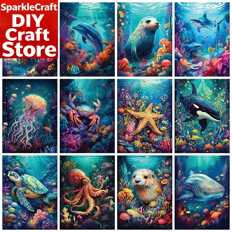 1PC frameless  Full Square Rou - Resin Art Wallpaper ulasan dan harga