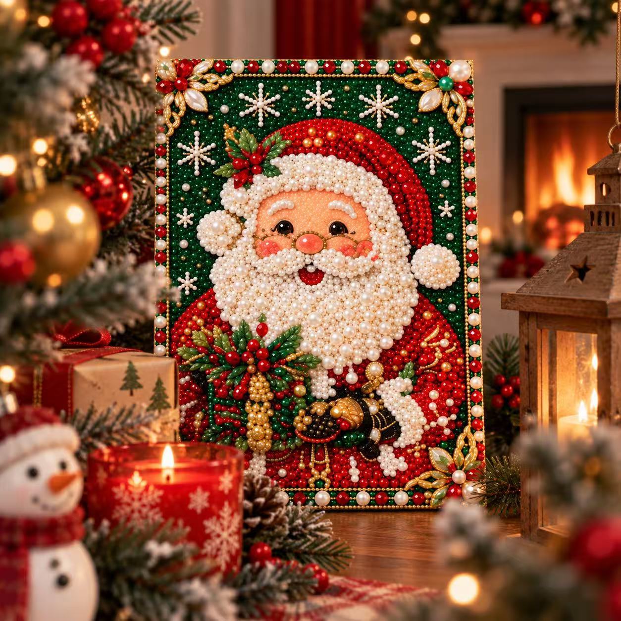 Christmas DIY Pearl Painting K - Resin Art Wallpaper ulasan dan harga