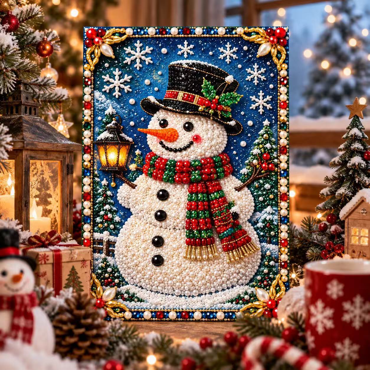 Christmas DIY Pearl Painting K - Resin Art Wallpaper ulasan dan harga