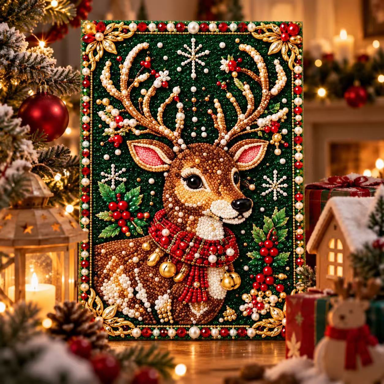 Christmas DIY Pearl Painting K - Resin Art Wallpaper ulasan dan harga