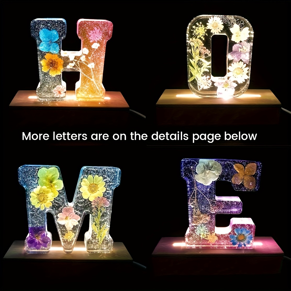 7-Inch Large Letter Resin Mold - Resin Art Alphabet ulasan dan harga